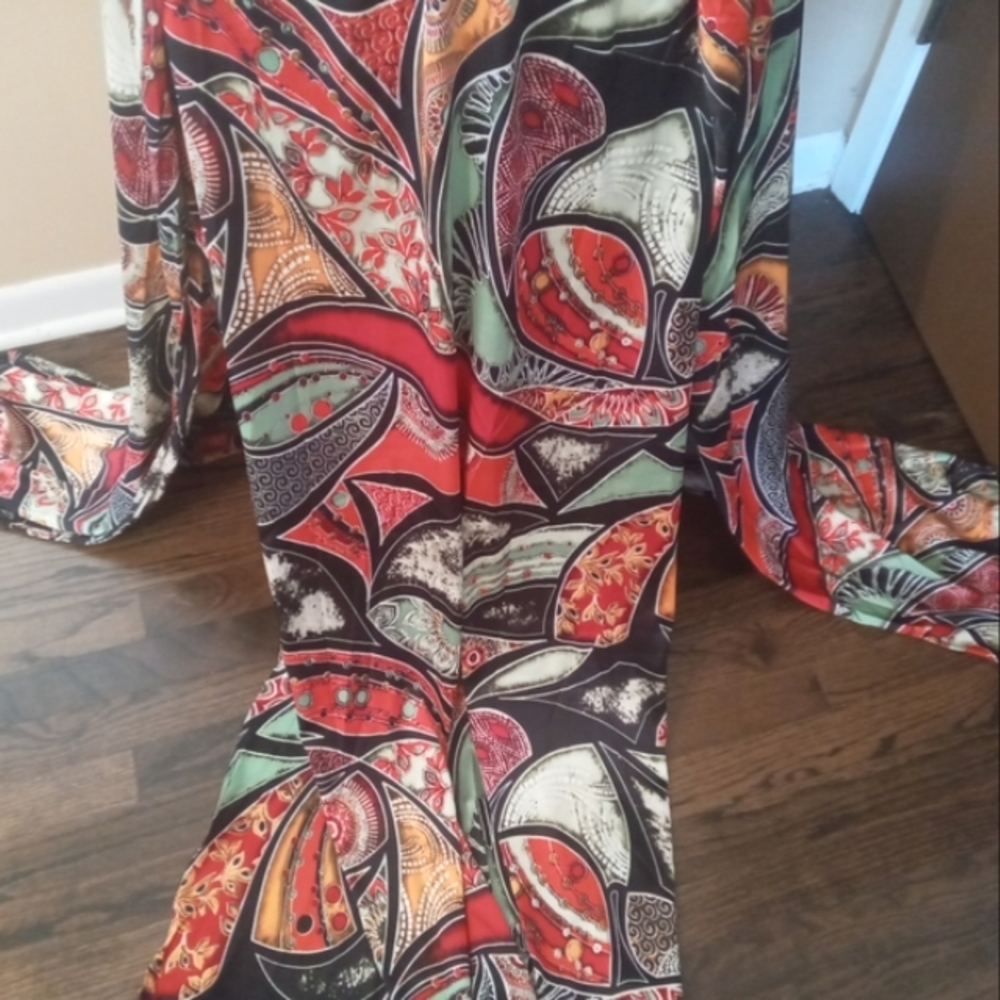 AKIRA Tropical Print Maxidress - Picture 5 of 7